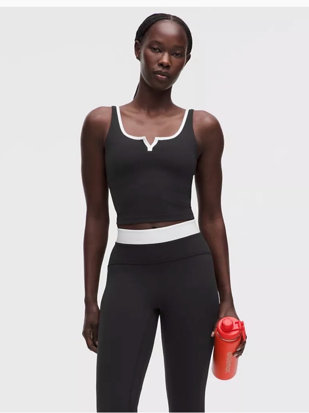 Lululemon Trim Black Crop top
